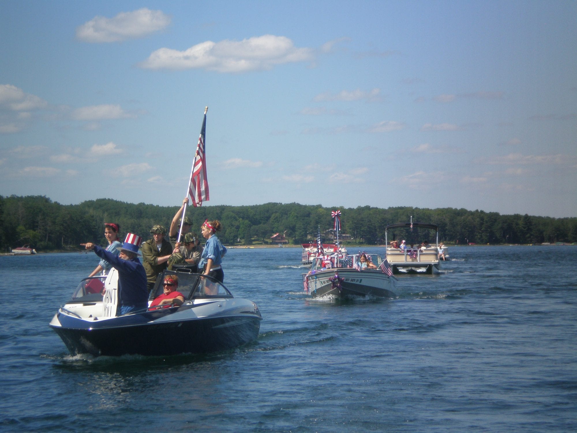 Stone Lake Boat Parade Discover Wisconsin