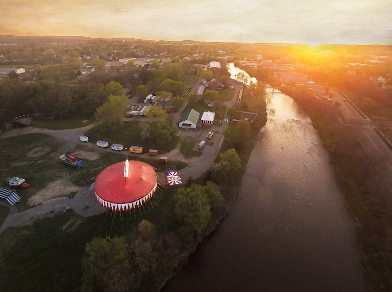 Circus World & Baraboo River by Bill Johnsen