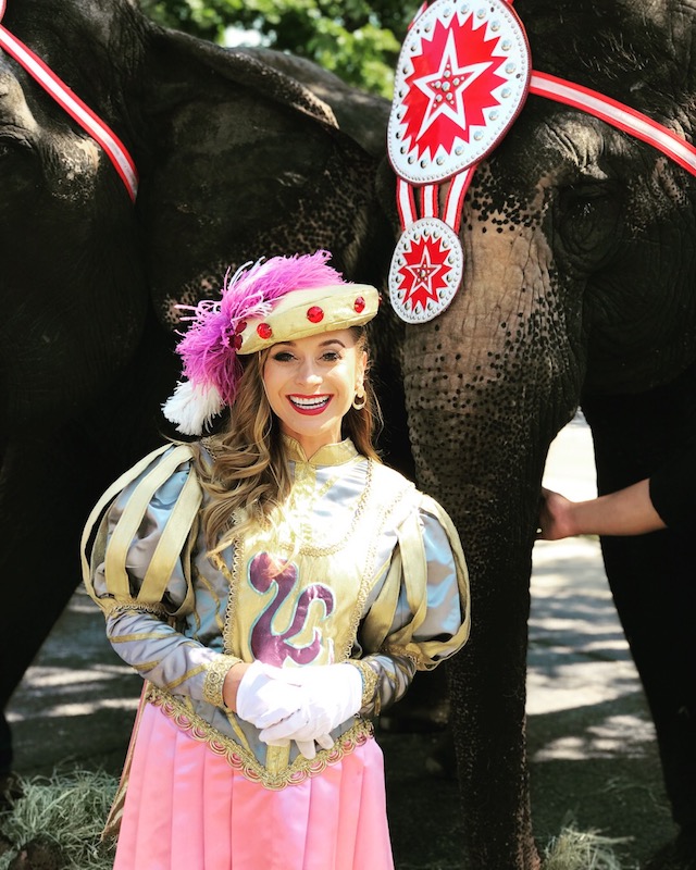 Mariah with an Elephant