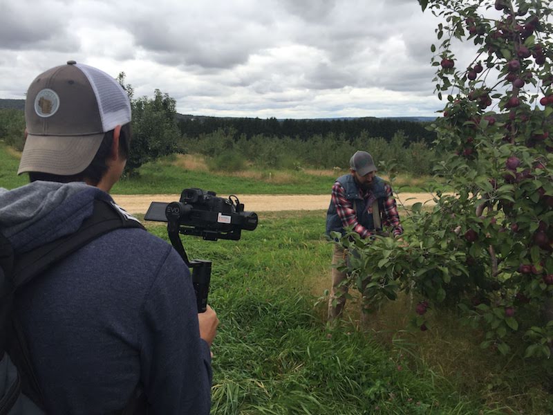 Filming at Ski Hi Fruit Farm